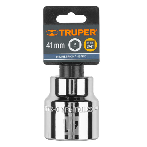 Dado de 41 mm, 6 puntas, cuadro 3/4', Truper | D-3441-M | 14993