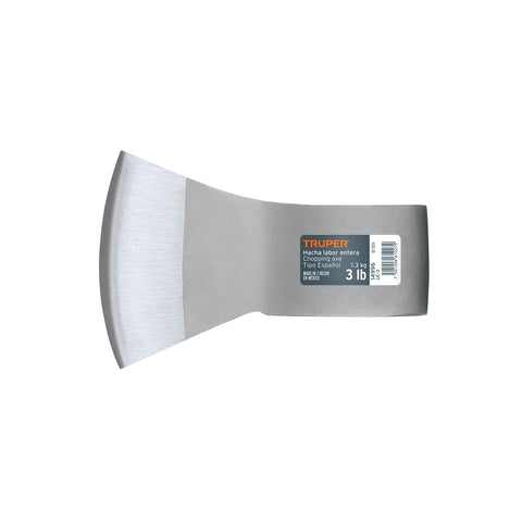 Hacha labor entera 3 lb, sin mango, TRUPER | LE-3 | 14996