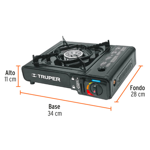 Estufilla portátil para gas, encendido electrónico, Truper | ESPO-1 | 15005
