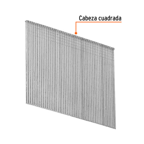 Caja con 2500 clavos calibre 16, 64 mm para CLNE-16, Truper | CLANEU-16-64 | 15017