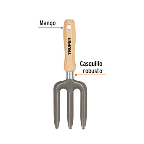 Bieldo para jardín, mango de 6', Truper | GTS-FO | 15026