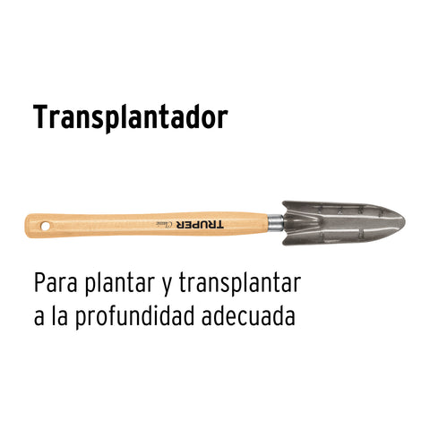 Transplantador para jardín, mango de 12-1/4', TRUPER | GTL-TR | 15034