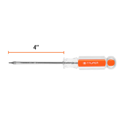 Desarmador punta Torx T 10 mango de acetato, Truper | DT-10 | 15101