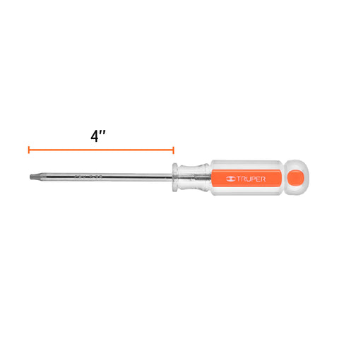 Desarmador punta Torx T 25 mango de acetato, Truper | DT-25 | 15104