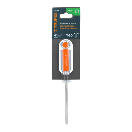 Desarmador punta Torx T 30 mango de acetato, Truper | DT-30 | 15106