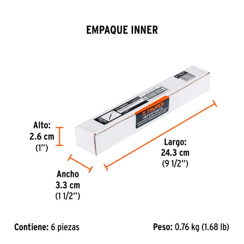 Lima triángulo pesado 7', 34 dpp, TRUPER | LTP-7 | 15124