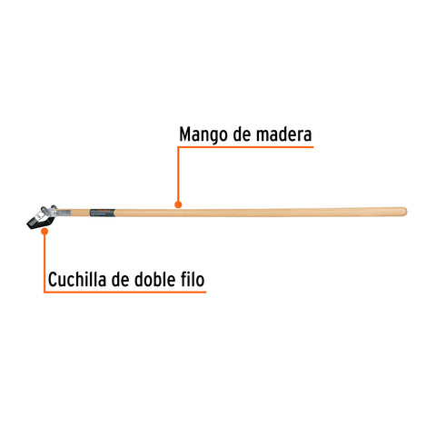 Deshierbador, mango de madera 54', TRUPER | ACT-HOE | 15127