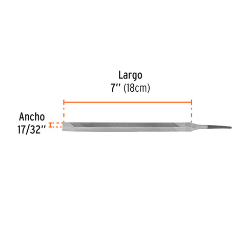 Lima triangular 7' para machete, 36 dpp, TRUPER | LTR-7 | 15129