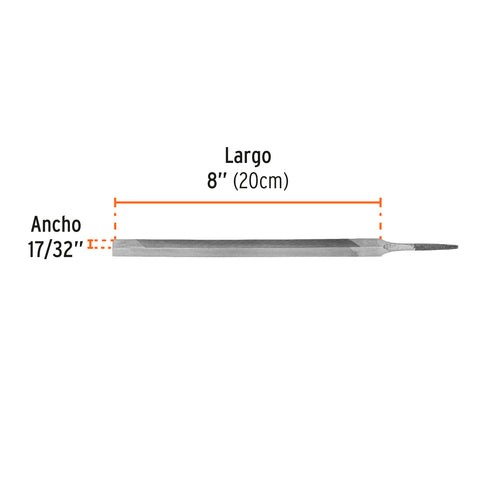 Lima triangular 8' para machete, 36 dpp, TRUPER | LTR-8 | 15130