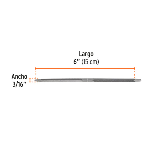 Lima triángulo doble 6', Truper | LTD-6 | 15133