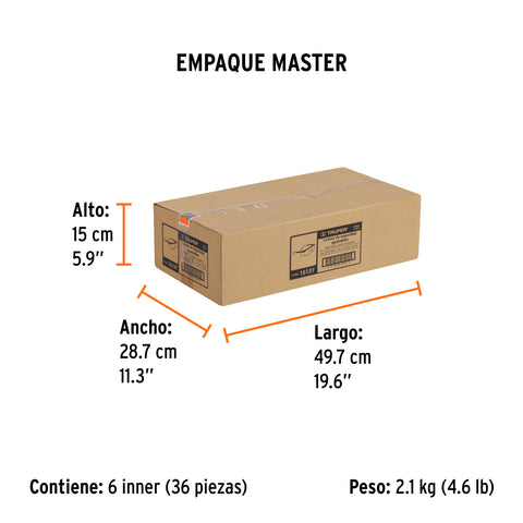 Lentes de seguridad ajustables ambar, Truper Classic | LEN-2000A | 15137