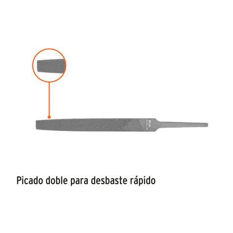 Lima plana bastarda 4', Truper | LPB-4 | 15138