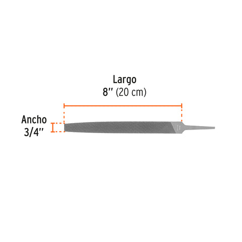 Lima plana bastarda 8', Truper | LPB-8 | 15142