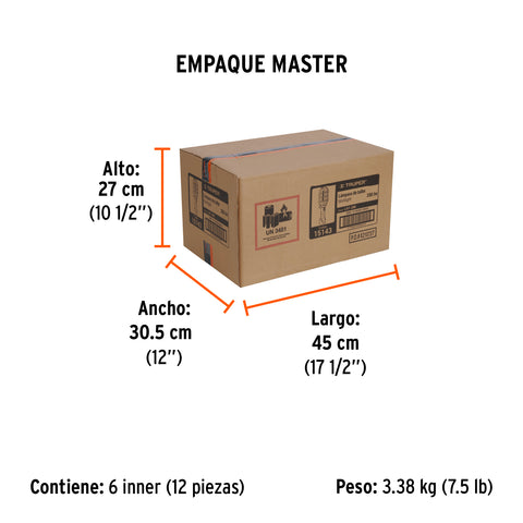 Lámpara LED 280 lm de taller, recargable, Truper | LAT-280 | 15143