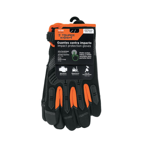 Guantes para mecánico con protección anti-impacto, TRUPER | GU-665 | 15158