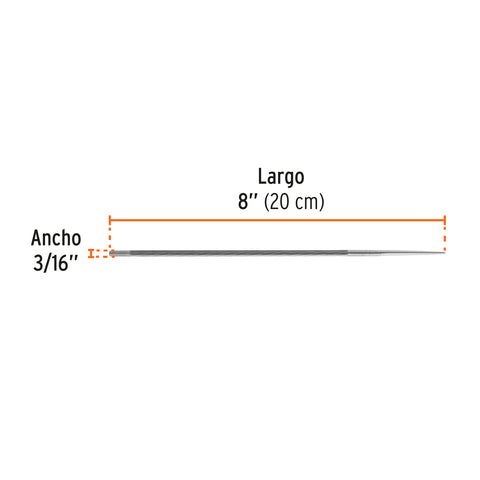 Lima profesional para motosierra, 3/16', Truper Expert | LMO-3/16X | 15166