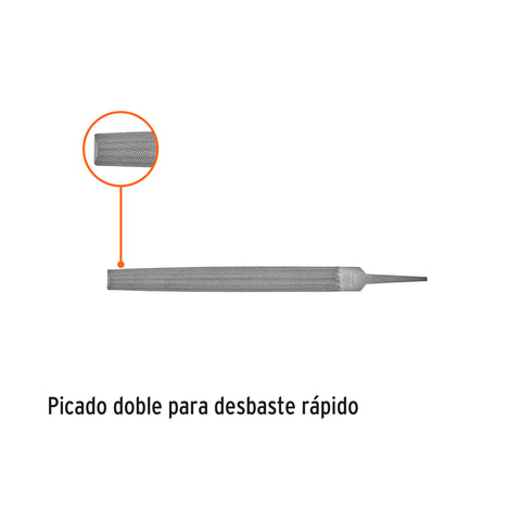 Lima media caña bastarda 8', Truper | LMCB-8 | 15171