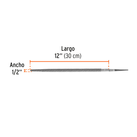 Lima redonda bastarda 12', Truper | LRB-12 | 15193