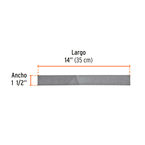 Lima escofina para herrar 14', Truper | LEH-14 | 15206