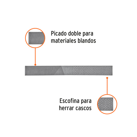 Lima escofina para herrar 14', Truper | LEH-14 | 15206