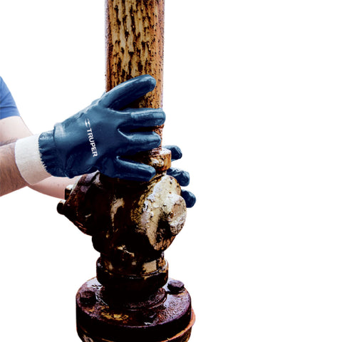 Guantes de algodón recubiertos de nitrilo puño tejido,TRUPER | GU-835 | 15244