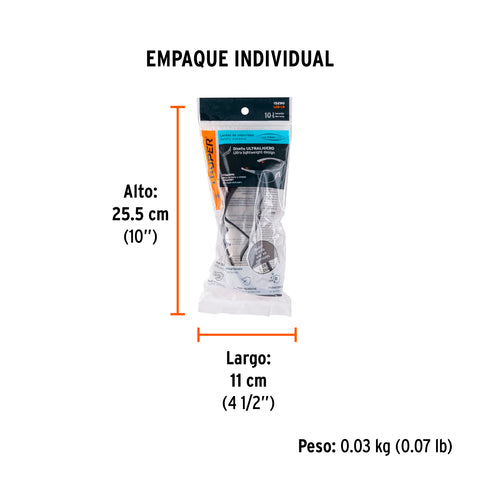 Lentes de seguridad grises, Truper Ultralite | LEN-LN | 15290