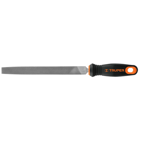 Lima plana bastarda 8' con mango doble inyección, TRUPER | LPB-8T | 15311