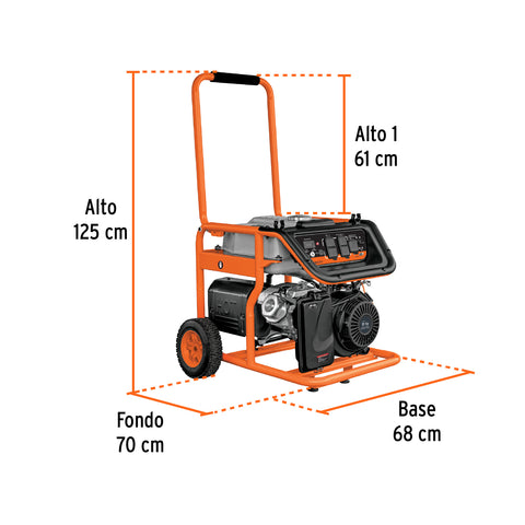 Generador portátil 4.5 kW motor a gasolina, TRUPER | GEN-45X | 15343