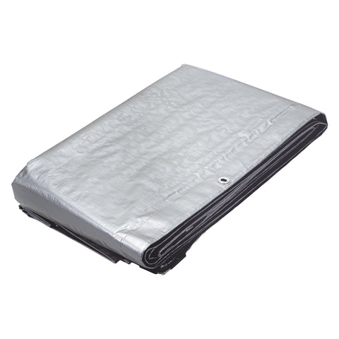 Lona de polietileno reforzada 5 x 6 m, gris, 180g/m2, TRUPER | LT-56 | 15366