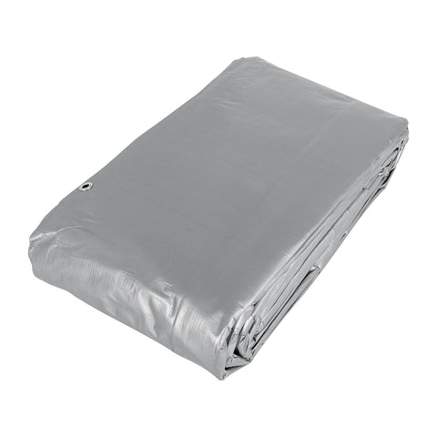 Lona de polietileno reforzada 6x12 m, gris, 180g/m2, TRUPER | LT-612 | 15367