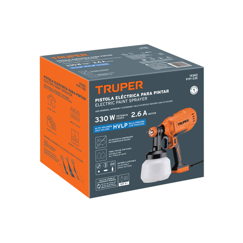 Pistola eléctrica para pintar de 330 W, Truper | PIPI-33E | 15382