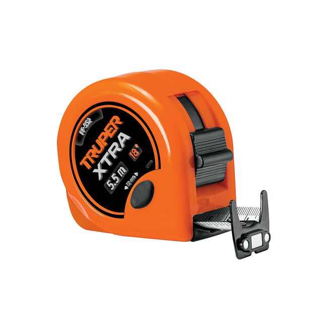 Flexómetro XTRA 5.5 m cinta extra ancha 28 mm, Truper | FF-5528 | 15385