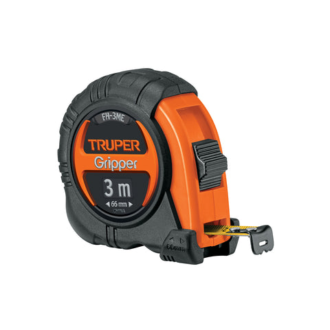Flexómetro contra impactos 3 m cinta 13 mm grad. métrica | FH-3ME | 15387
