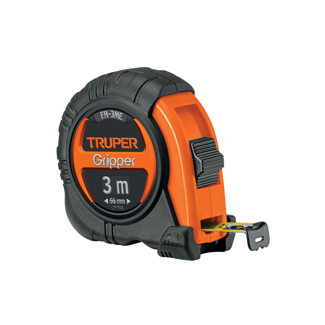 Flexómetro contra impactos 3 m cinta 13 mm grad. métrica | FH-3ME | 15387