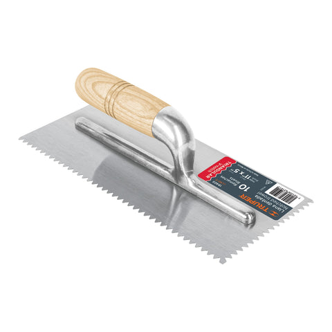 Llana 11' dentado triangular, 10 remaches, mgo madera,Truper | LLMD-11 | 15403