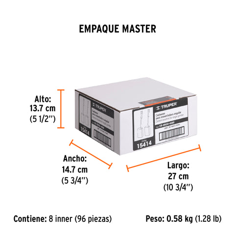 Bolsa con 2 carbones de repuesto para ERGO-4580, TRUPER | CB-ERGO-4580 | 15414