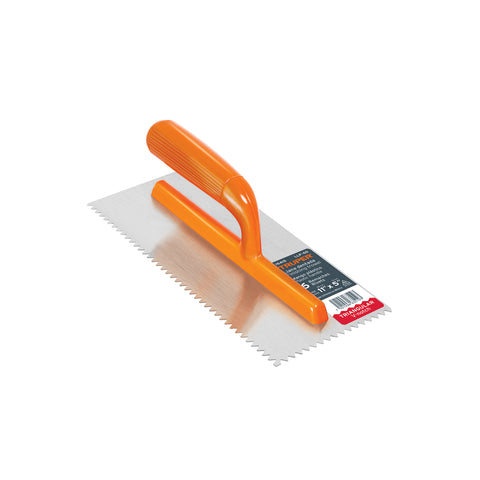 Llana 11' dentado triangular, 6 remaches, mgo plástico | LLP-6D | 15415