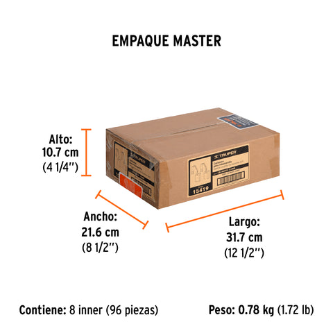 Bolsa con 2 carbones de repuesto para ROTO-1/2N8, TRUPER | CB-ROTO-1/2N8 | 15419