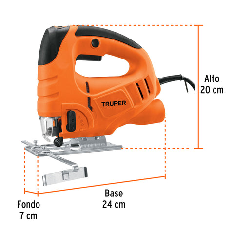 Sierra caladora 550W 4.5 A vel. variable, TRUPER PRO | CALA-A3 | 15420