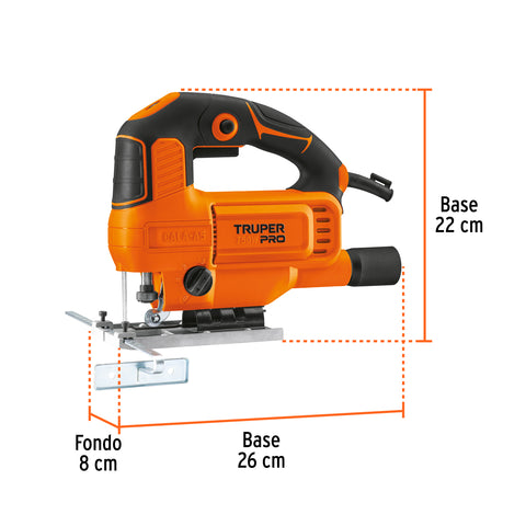 Sierra caladora 750W 5.9 A vel. variable, TRUPER PRO | CALA-A5 | 15423
