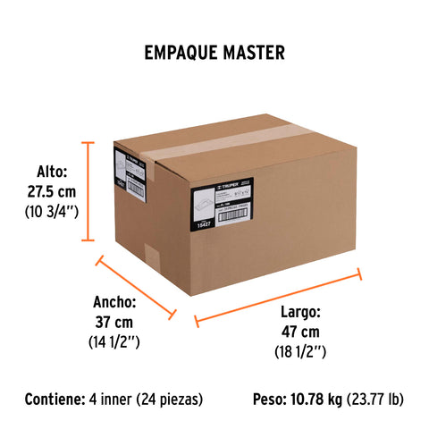 Flota de hule 9-1/2', espesor 5/8', acabado liso, TRUPER | FL-10N | 15427