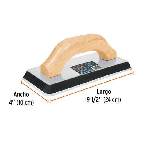 Flota de hule 9-1/2', espesor 5/8',acabado extraliso, TRUPER | FL-10X | 15428