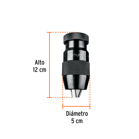 Broquero 5/8' sin llave para TAPI-13, 15 y 17,TRUPER | BRO-5/8TPX | 15478