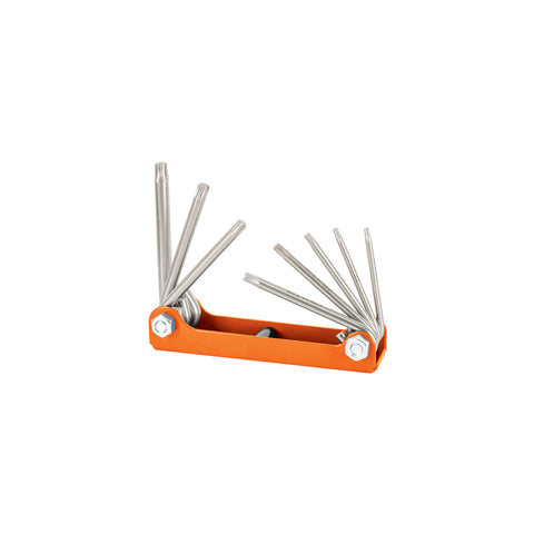 Juego de 8 llaves torx tipo navaja, cuerpo de lámina, TRUPER | TORX-8 | 15569