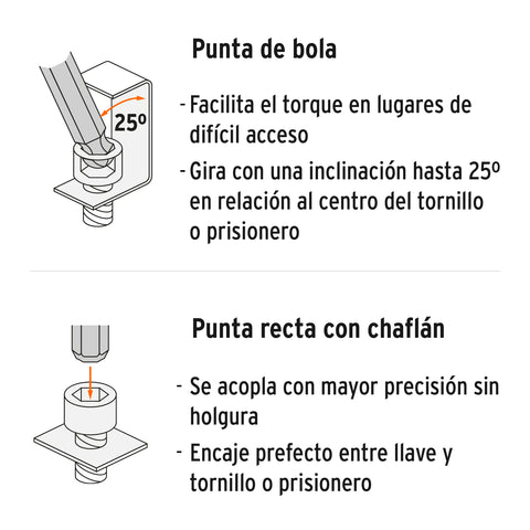 Juego 25 llaves allen largas mixtas punta bola,organizador | ALL-25 | 15572