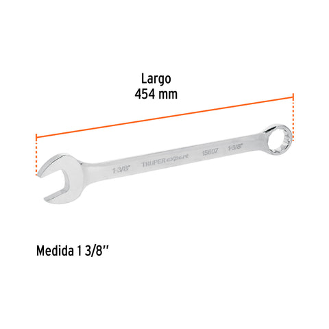 Llave combinada extralarga 1-3/8' x 454 mm de largo, Exper | LL-2044 | 15607