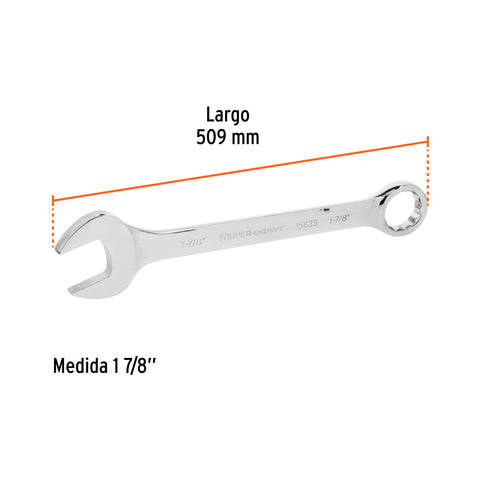 Llave combinada extralarga 1-7/8' x 509 mm de largo, Expert | LL-2060 | 15635