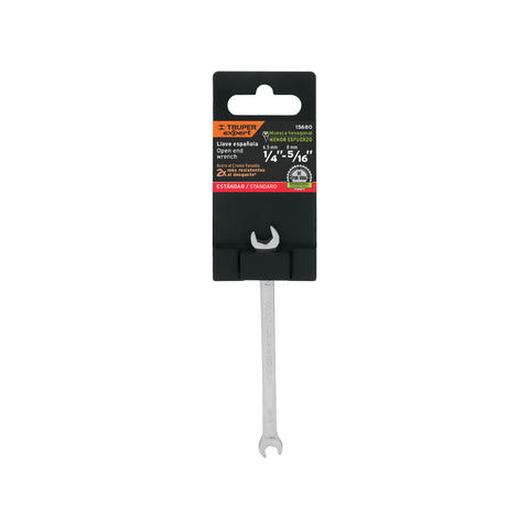 Llave española, 1/4 x 5/16' x 126 mm de largo, Truper Expert | LL-3018 | 15680