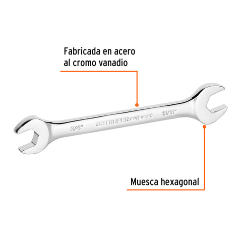 Llave española, 3/4 x 13/16' x 242 mm de largo, Expert | LL-3038 | 15698