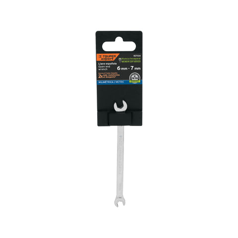 Llave española 6 x 7 mm x 126 mm de largo, Truper Expert | LL-30607 | 15704
